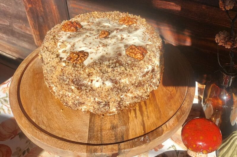 Easy Carrot Cake Recipe with Orange Cream Cheese Frosting